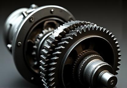 Image of a vehicle differential unit with gears visible