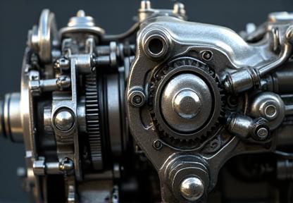 Detailed image of an automatic transmission system