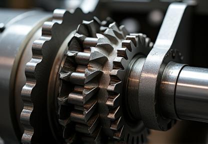 Detailed image of a manual transmission gear assembly